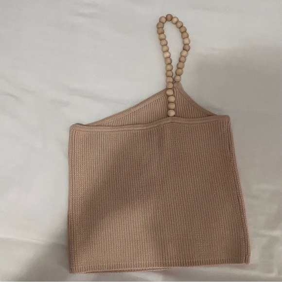 Zara Asymmetric Beaded Knit Top - Picture 6 of 9